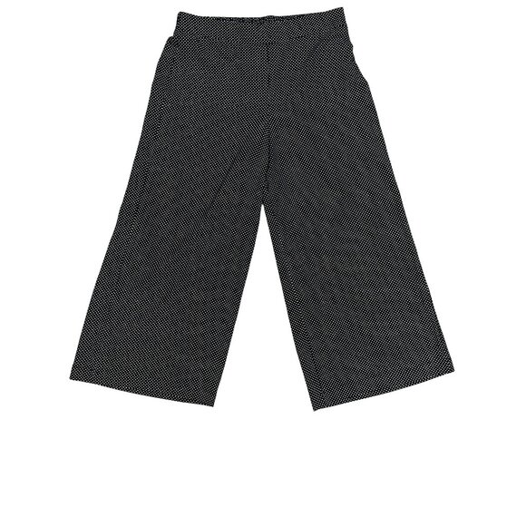 Adrianna Papell Polka Dot Culotte Pants Retro Wide Leg Trousers Goucho Siz Large - Picture 2 of 10